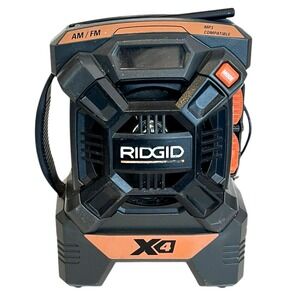 RIDGID R84084 X4 18-Volt Lithium-Ion AM/FM Cordless Mini Radio G5
